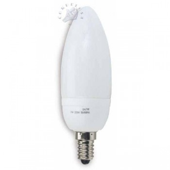 LAMPARA VELA B/CONSUMO E14 9W CALIDA  KORMAX