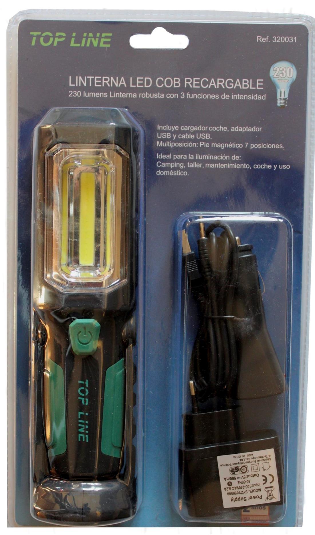 LINTERNA RECARGABLE 8X1 LEDS 200 lumen  320031