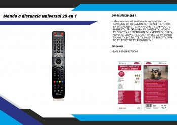 MANDO TV UNIVERSAL 29 EN 1  DV-MUNI29