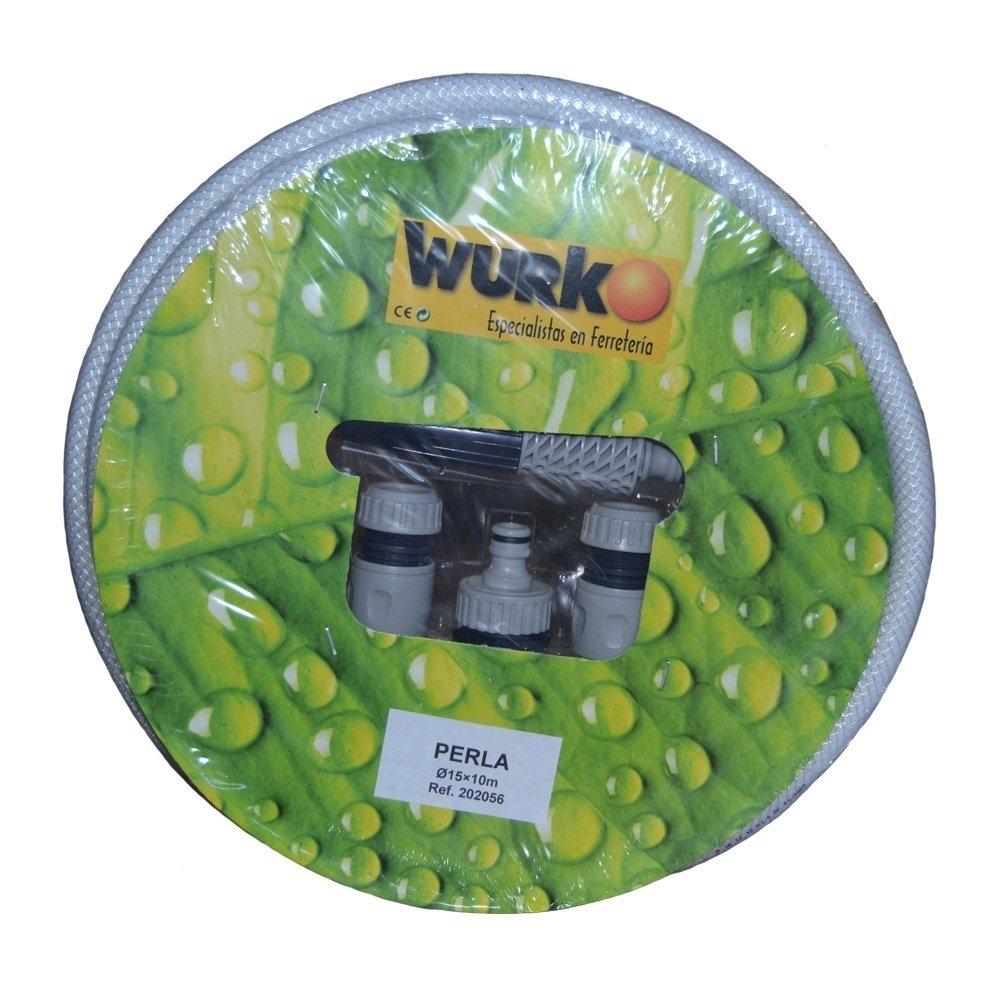 MANGUERA TRICOT PERLA BCA. 15MM 20M C/ACC