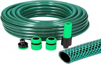 MANGUERA VERDE AGRICOLA 15MM. KIT 25M. + ACC.