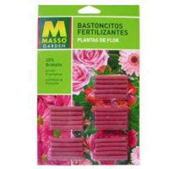 MASSO BASTONCITOS FERTILIZANTES PLANTAS FLOR