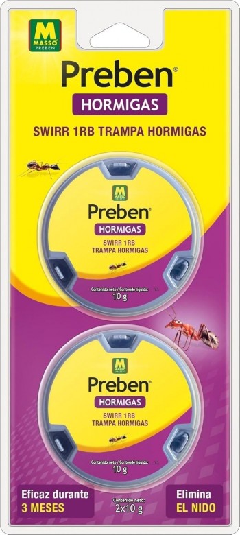 MASSO CEBO HORMIGAS 2 TRAMPAS X10 GR.