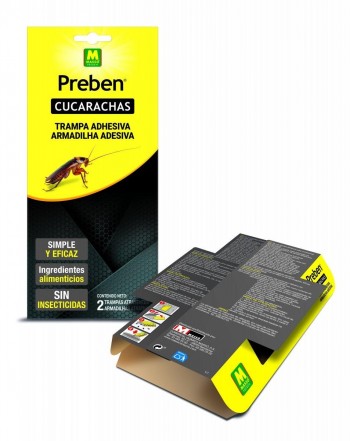 MASSO TRAMPAS CUCARACHAS ADHESIVA 2UD