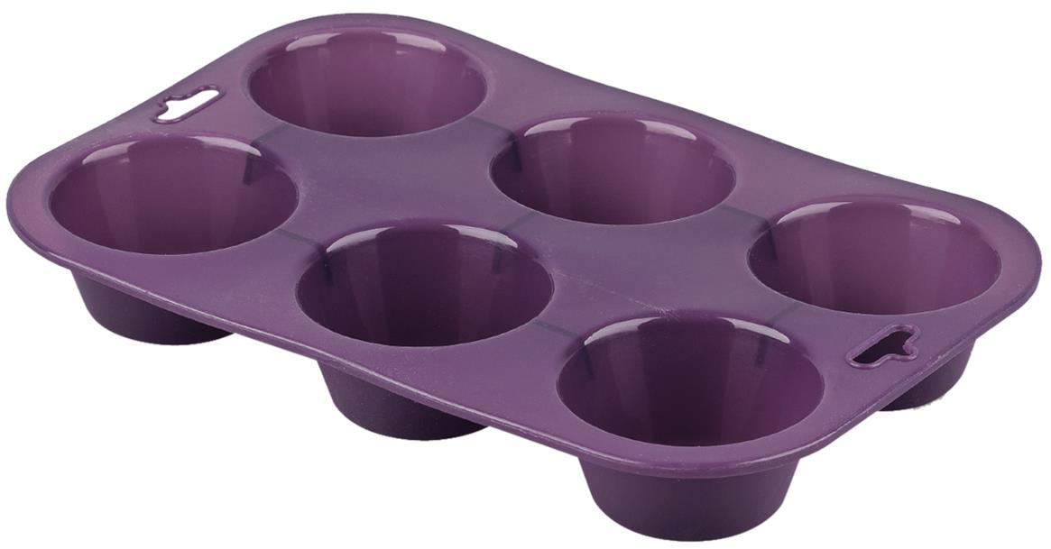 MOLDE MUFFIN SILICONA 6 CAV. 24,6X16,5CM. 3748.