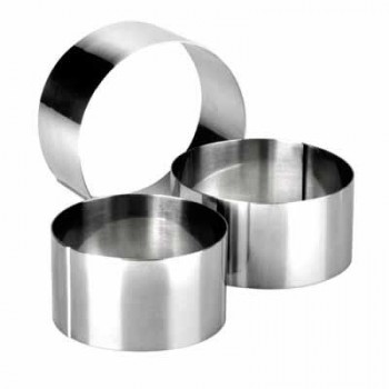 (agotado)MOLDE REDONDO INOX 8,0X4,5 CM.