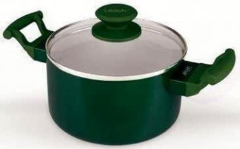 OLLA ALUM. CERAMICO 26CM. GREEN LINE 3245