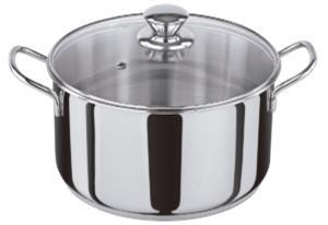 OLLA CHEF INOX 18/10 0,6MM. INDUCC. 20CM. 3187