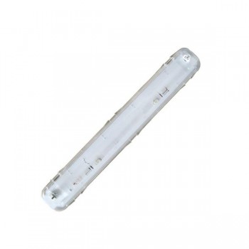 PANTALLA ESTANCO LED 1 TUBO T8 600MM.