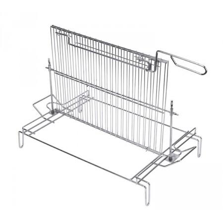 PARRILLA GIRATORIA CON PIE ZINC SAU 65X40