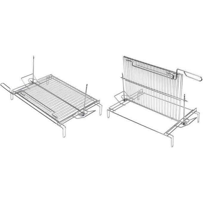 PARRILLA GIRATORIA CON PIE ZINC SAU 90X48
