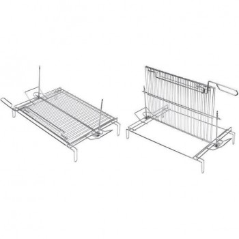 PARRILLA GIRATORIA CON PIE ZINC SAU 90X48