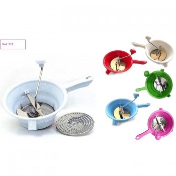 (AGOTADO) PASAPURES PLASTICO 2 D. 20CM. colores