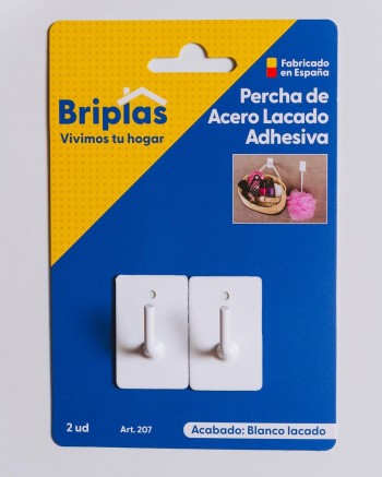 PERCHA ESCARPIA LACADA BCA. BL. 2US. 207