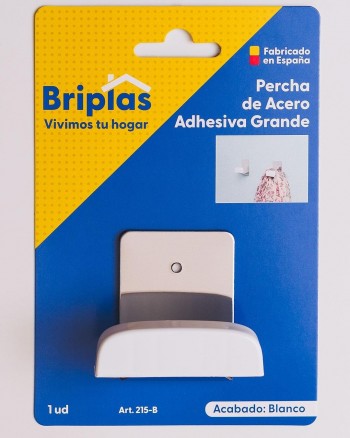 PERCHA ACERO INOX GDE.BLANCA  215-B