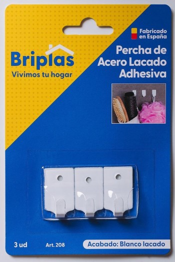 PERCHA PEQUEÑA BLANCA. 3US  204