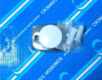 PRCHA METAL BLANCA 1 POMO CRO/MODERNO