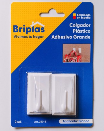 PERCHA PLAST.GDE. BCA. BL. 2US. 905