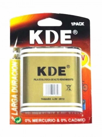 PILA SECA KDE PETACA 4,5 V 3R12 BL.