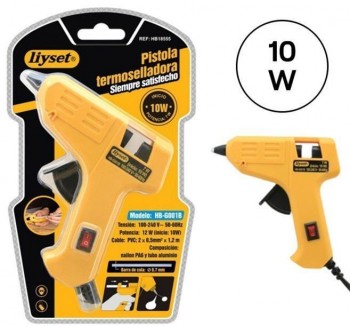 PISTOLA TERMOFUSIBLE LIYSET MINI  10W.