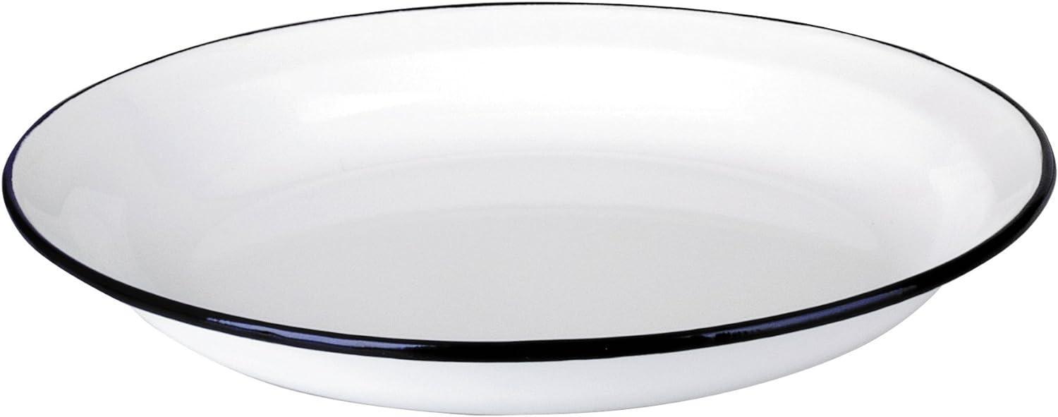 PLATO HONDO ESMALTADO BLANCO IBILI 24 CM. 912924