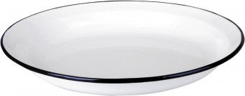 PLATO HONDO ESMALTADO BLANCO IBILI 24 CM. 912924