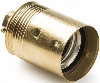 PORTALAMPARAS METALICO LISO  E-27   303