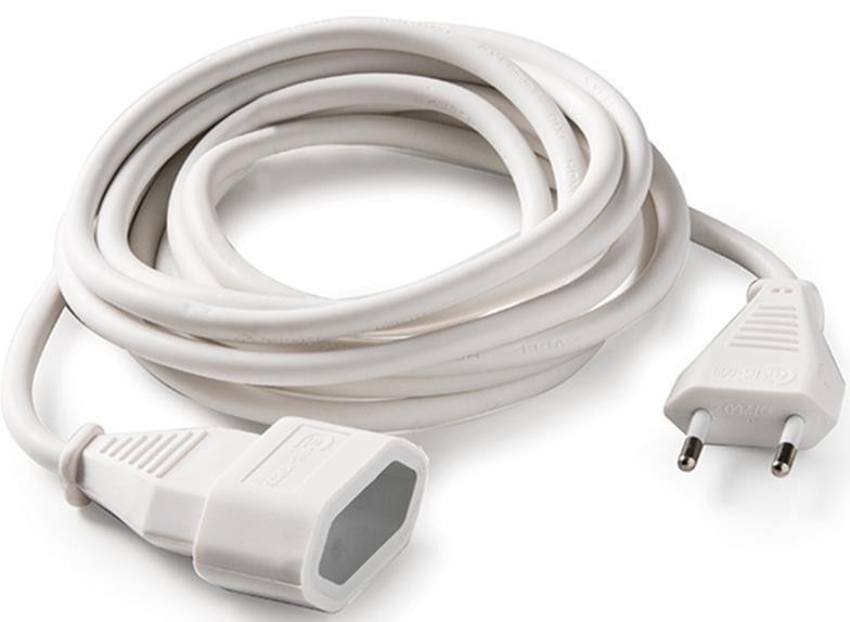 CABLE PROLONGADOR MANGUERA 2M. 2X1 BCO