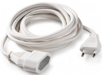 CABLE PROLONGADOR MANGUERA 4M. 2X1 BCO