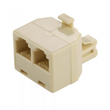 ADAPTADOR DOBLE SALIDA PARA TFNO.  RJ11