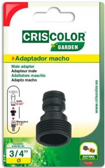RACOR MACHO C/R 3/4  CRIS 42366