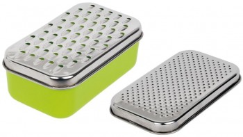 RALLADOR DOBLE + RECIPIENTE INOX  2451