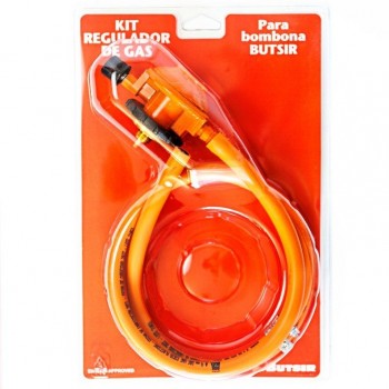 REGULADOR GAS BUTSIR KIT CON GOMA