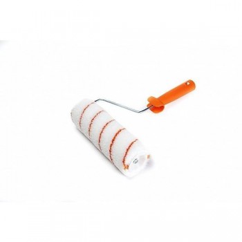 RODILLO ANTIGOTA MICROFIBRA B/ROJA 22CM
