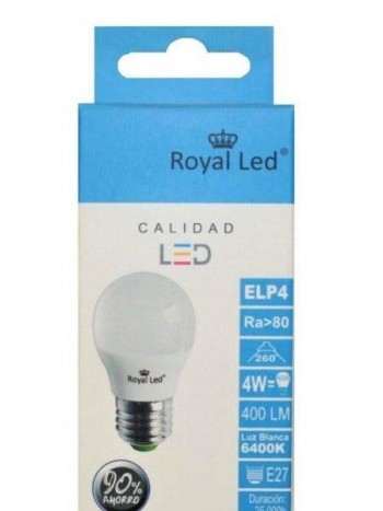 ROYAL ESFERICA E-27 LED 4W 6400K 111234