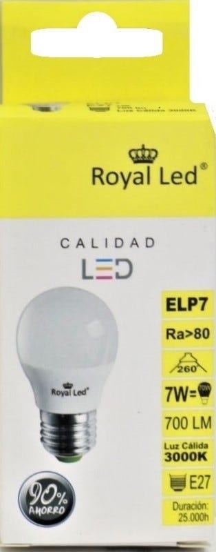 ROYAL ESFERICA E-27 LED 7W 6400K 111173ERP