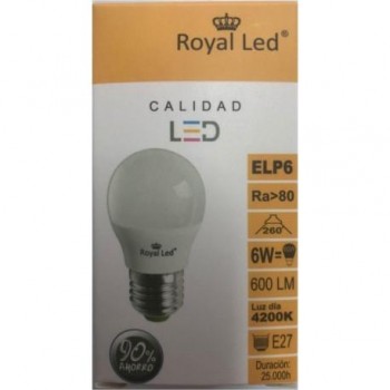 ROYAL ESFERICA E27 LED 6W 4200K 111357