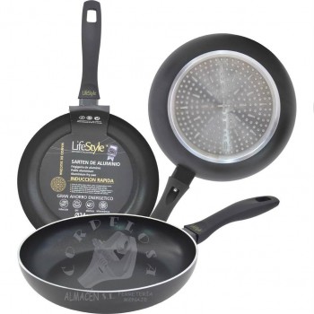 SARTEN ALUM. LUXE INDUC. M/SILIC. 26CM.  3375