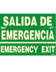 SEÑAL LUM SALIDA EMERGENCIA 42X30 RD1502