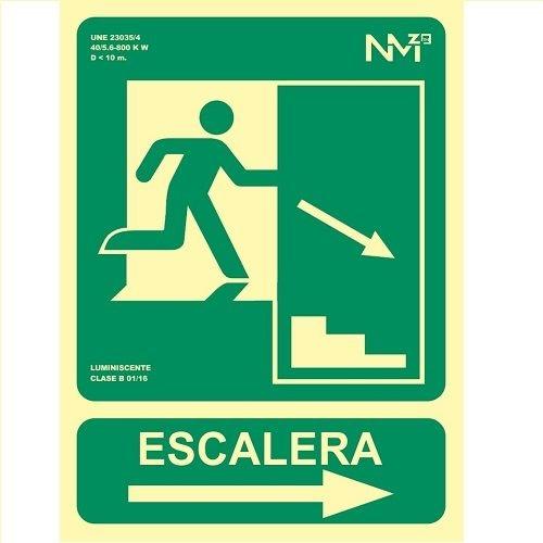 SEÑAL LUM. ESCAL. FLECHA DCHA.ESC.B 22.4X30 RD1440