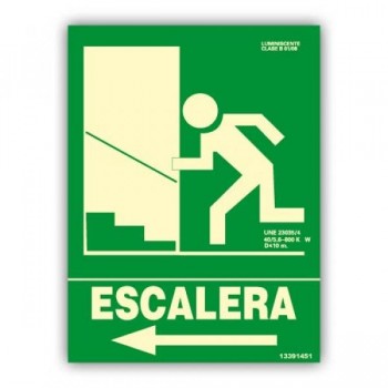 SEÑAL LUM. ESCAL+FLEC IZQ. ESC.S 22,4X30RD14151
