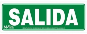 (AGOTADO) SEÑAL LUM. EVAC.SALIDA 10.5X30 RD12104=RD12404