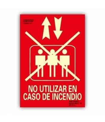 SEÑAL LUM. NO UTILIZAR ASCENSOR 21X30 RD00115