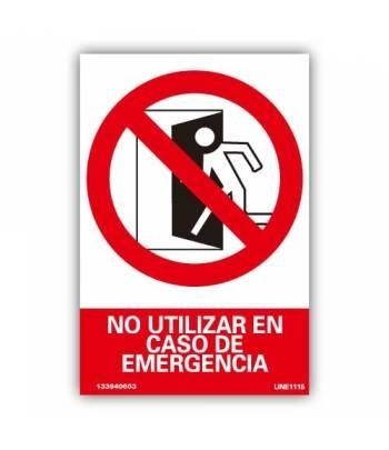 SEÑAL LUM. NO UTILIZAR PUERTA 21X30 RD00114