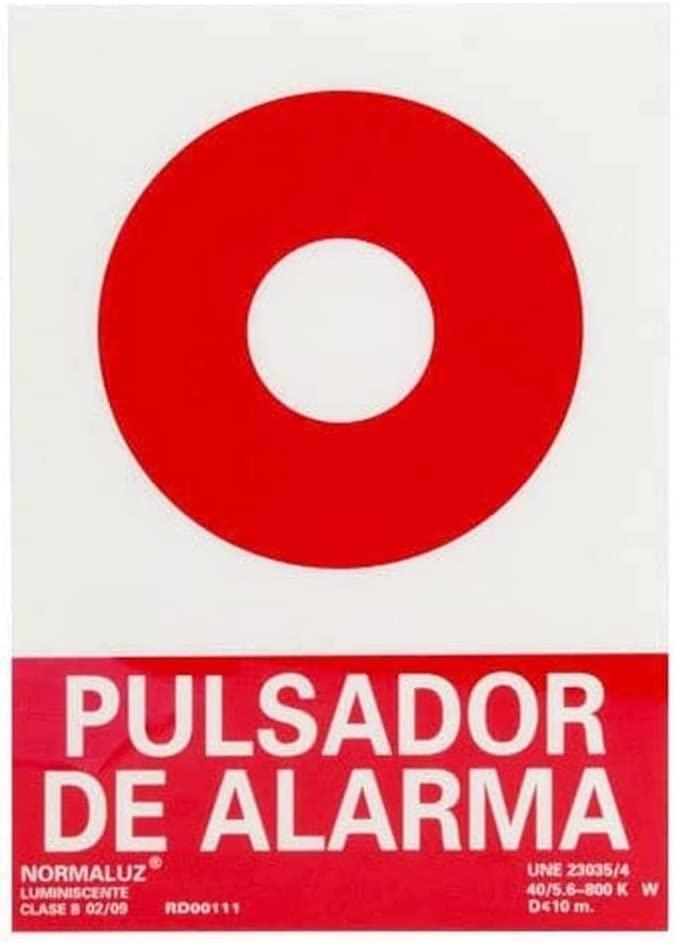 SEÑAL LUM. PULSADOR ALARMA 21X30 PVC 0,7(RD00111)