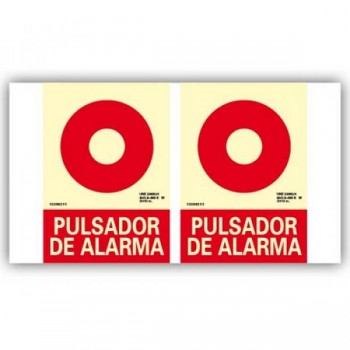 SEÑAL LUM. PULSADOR PANORAMICA 21X30 RD0511