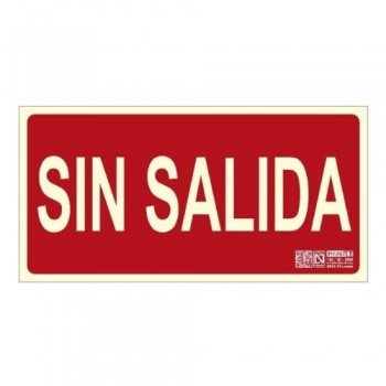 SEÑAL LUM. SIN SALIDA 15X30 RD0100