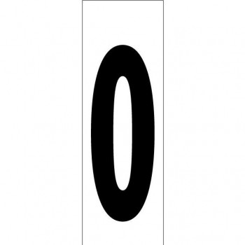 SEÑAL NUMERO  0  4.6X14 CM(RD53500)