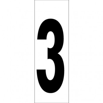 SEÑAL NUMERO  3  4.6X14 CM(RD53503)