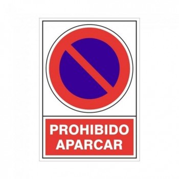 SEÑAL PROHIBIDO APARCAR 30X41  RD 41040